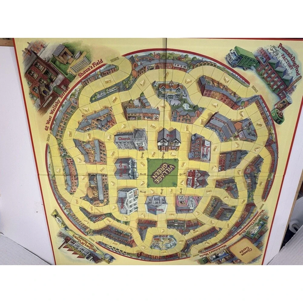 Wallace & Gromit's Fleeced Game Sheep Rustling Board Game Missing One Whistle
